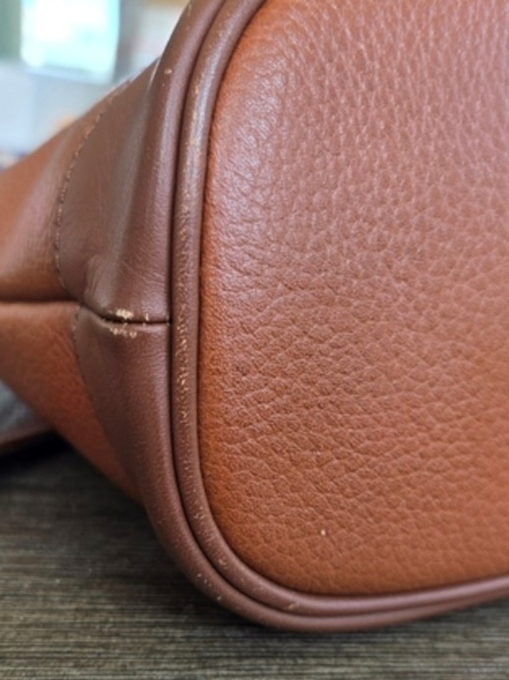 Burberry Brown Leather Tote Bag - Picture 4 of 5